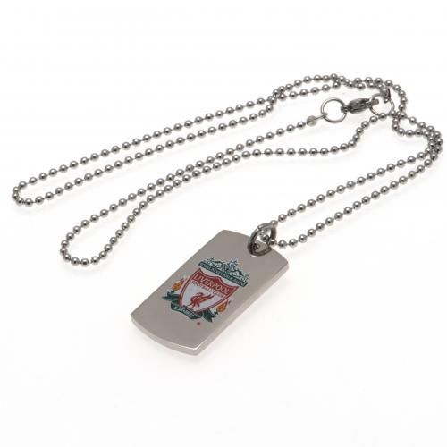 Подвеска Ливерпуль Colour Crest Dog Tag & Chain