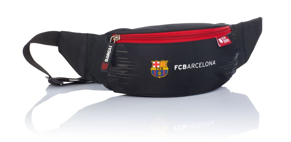 Сумка на пояс Барселона, черно-красная FC-242