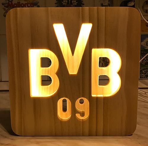 3D светильник (дерево) Боруссия