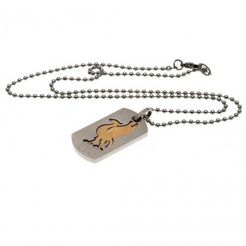Подвеска Ливерпуль Bi Colour Cut Out Dog Tag & Chain