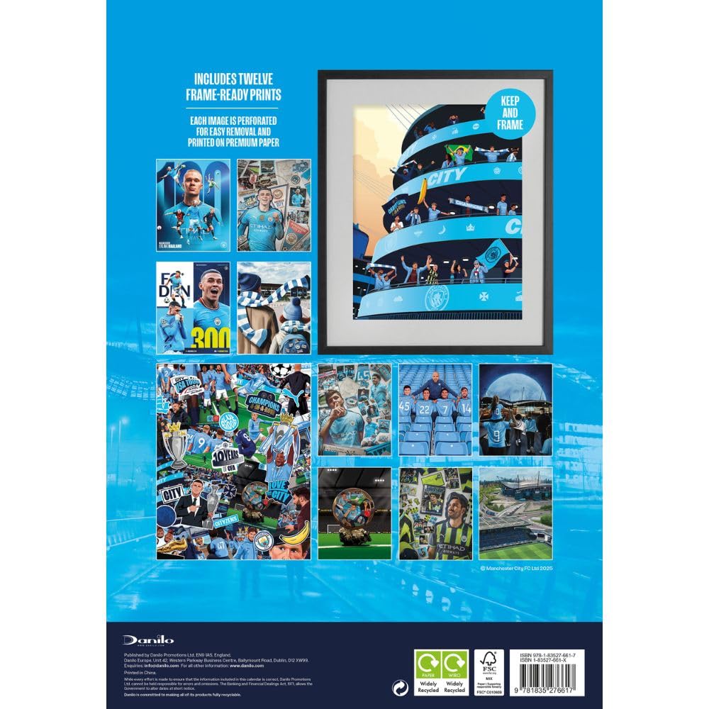 Календарь Манчестер Сити Deluxe Calendar 2026