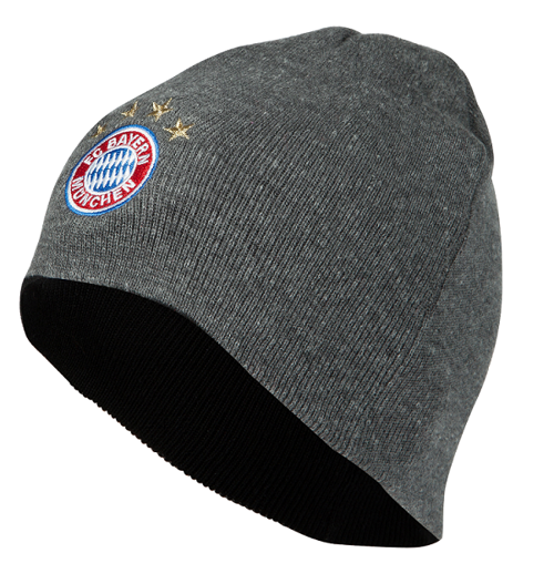 Шапка Бавария Reversible Knitted Hat серая