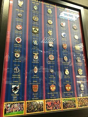 Набор значков Барселона Champions League Winner