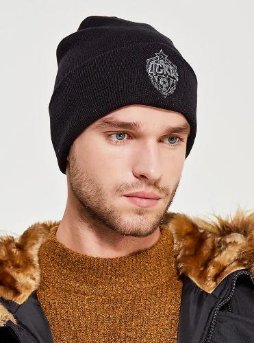 Шапка ПФК ЦСКА, цвет черный