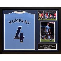 �������� � ���������� ������� Manchester City FC Kompany Signed Shirt (Framed)