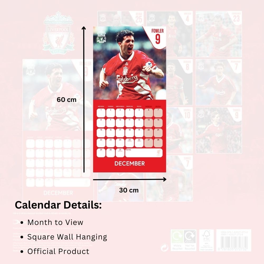   Legends Square Calendar 2025