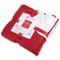 Плед Манчестер Юнайтед Core Stripe Sherpa Fleece Blanket Плед Манчестер Юнайтед Core Stripe Sherpa Fleece Blanket