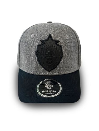 Бейсболка ЦСКА с кожаным лого