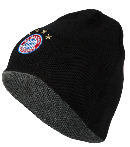 Шапка Бавария Reversible Knitted Hat серая