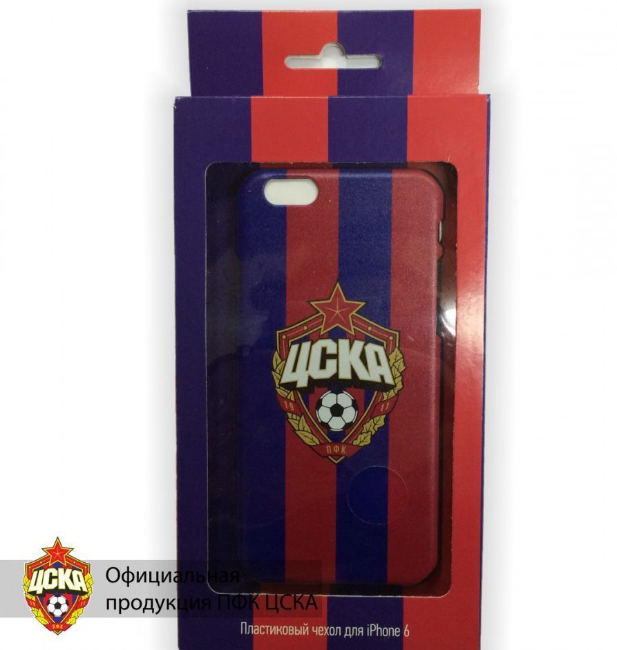 Клип-кейс для iPhone 6 красно-синий №1