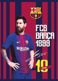 Тетрадь Барселона в клетку 60 листов A5 Notebook Messi