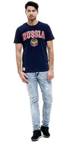 Футболка Россия синяя 131730