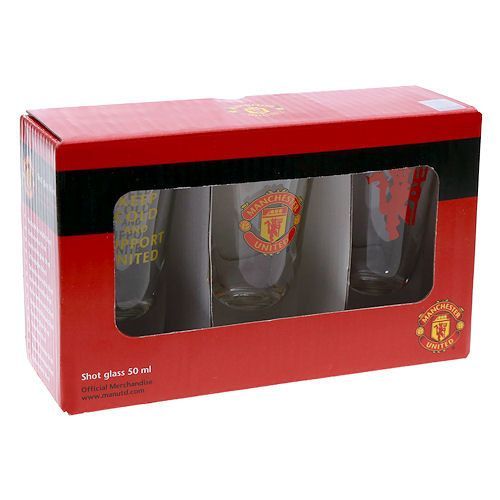 Набор из 3 рюмок Манчестер Юнайтед Shot Glass DA