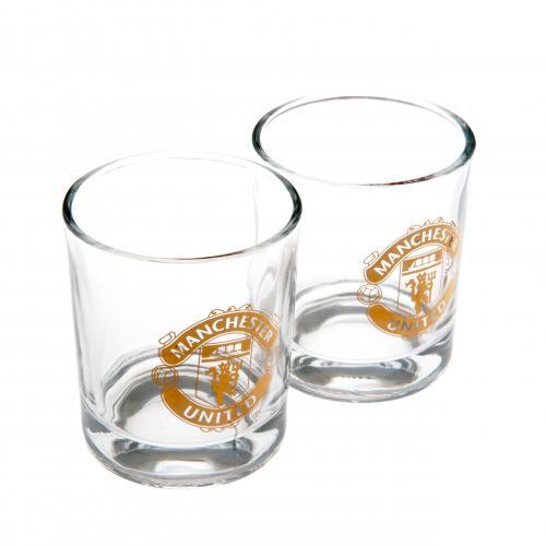 Стаканы для виски Манчестер Юнайтед 2pk Whiskey Glass Set