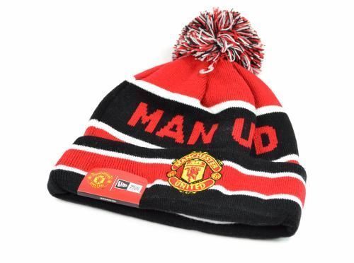 Шапка Манчестер Юнайтед New Era Knitted Bobble Hat с подкладкой