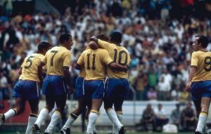 Ретро футболка Бразилия 1970 World Cup 10