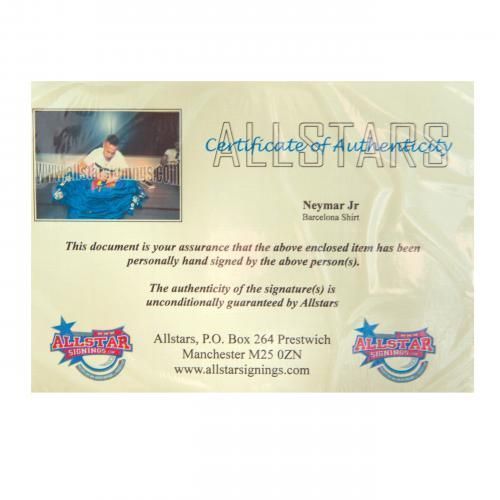 Футболка с автографом Неймара Signed Shirt (Framed)