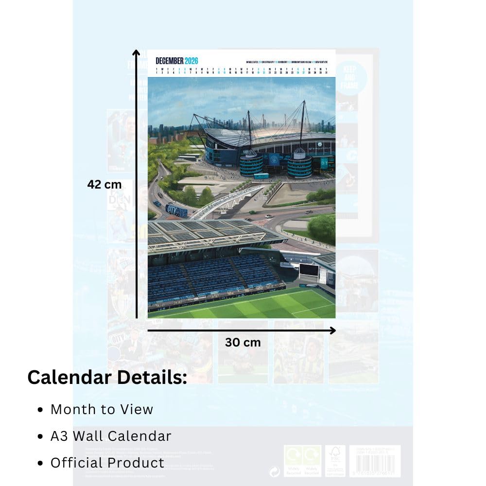 Календарь Манчестер Сити Deluxe Calendar 2026