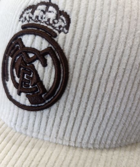 Бейсболка Реал Мадрид вельветовая PANA BEIGE ADULTO