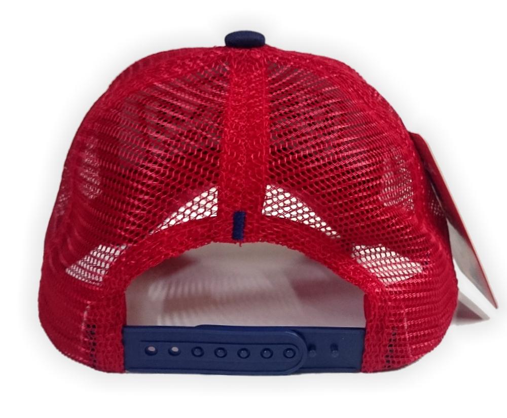 Бейсболка ЦСКА 10459, красно-синяя, козырек синий камуфляж, летняя