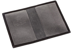 Обложка для паспорта ЦСКА кожаная черная