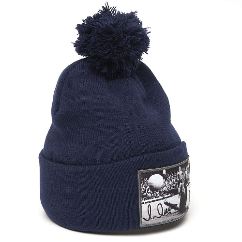 Шапка Динамо Лев Яшин 60158 синяя с помпоном