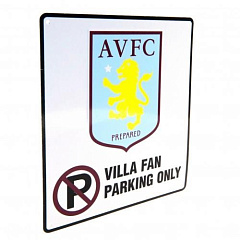 Табличка Астон Вилла No Parking Sign