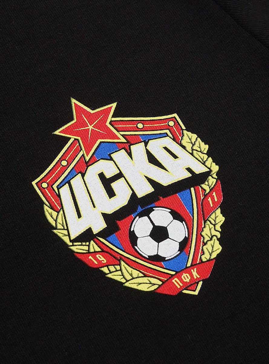 Футболка детская ЦСКА"Эмблема", цвет чёрный