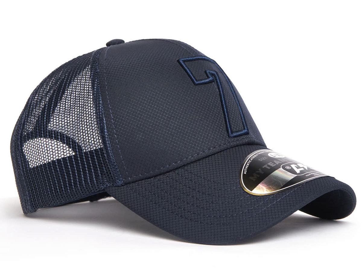 Бейсболка с номером 7, синяя летняя, 207442