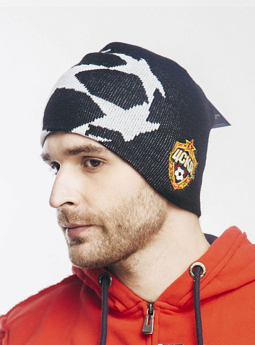 Шапка ЦСКА Champions League, цвет черный