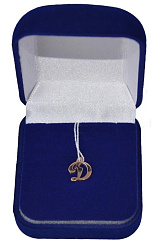 Значок лог."Д" арт.585 с цанг. зажимом