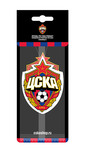 Автомобильный ароматизатор (новая машина)  "Эмблема ПФК ЦСКА"