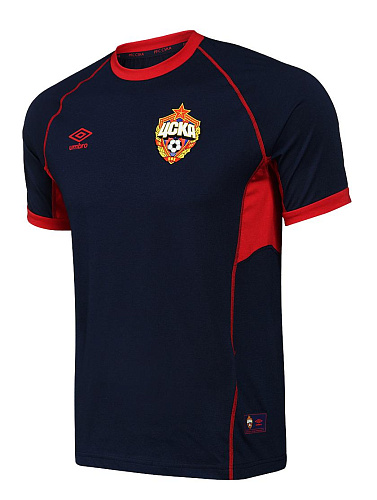 Футболка ЦСКА тренировочная х/б т./синяя UMBRO 310918