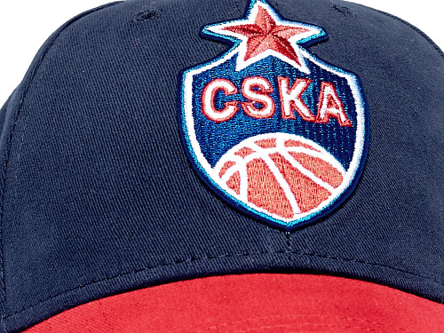 Бейсболка ПБК ЦСКА 20648 сине-красная