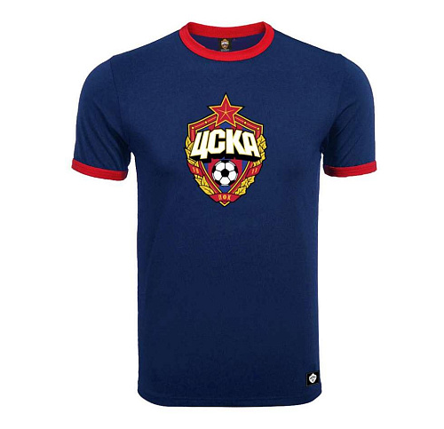 Футболка ЦСКА детская "Эмблема", цвет тёмно-синий