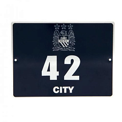 Табличка Манчестер Сити Metal Door Plaque