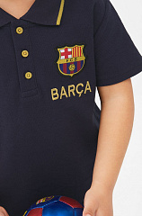 Детская футболка поло Барселона BOYS POLO TEE, темно-синяя