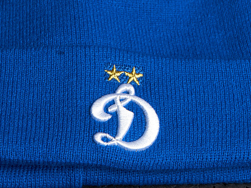 Шапка Динамо 60119 голубая с отворотом