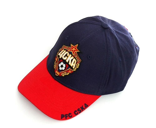 Бейсболка ПФК ЦСКА, цвет сине-красный