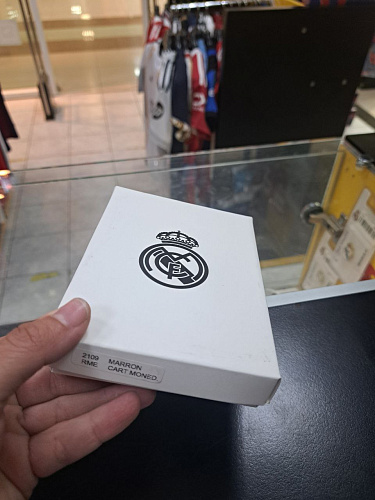 Портмоне Реал Мадрид RME2109MARRON коричневый, кожа, вертикальный, монетница 