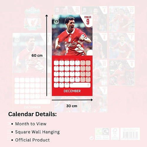 Календарь Ливерпуль Legends Square Calendar 2025