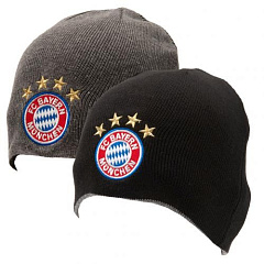 Шапка Бавария Reversible Knitted Hat серая