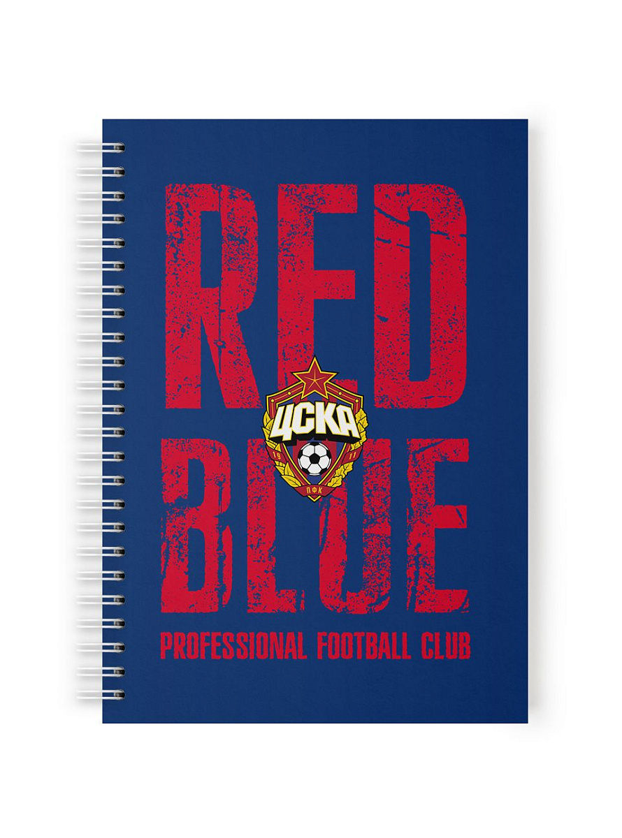 Тетрадь ЦСКА "RED-BLUE", 60 листов