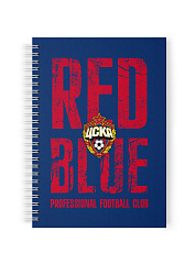 Тетрадь ЦСКА "RED-BLUE", 60 листов