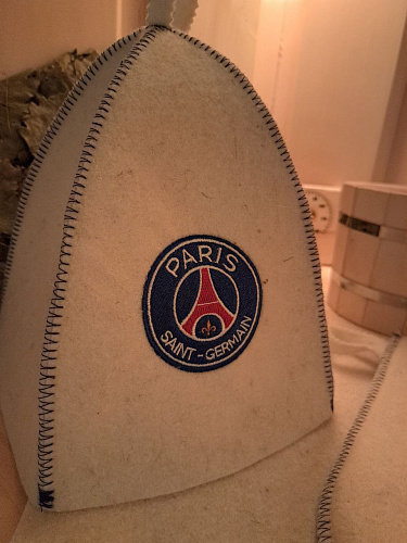 Банный набор ПСЖ, цвет белый