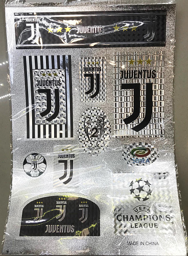 Набор наклеек на авто Ювентус, 10 шт.