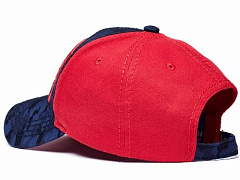 Бейсболка ЦСКА 10455, красно-синяя, козырек синий камуфляж