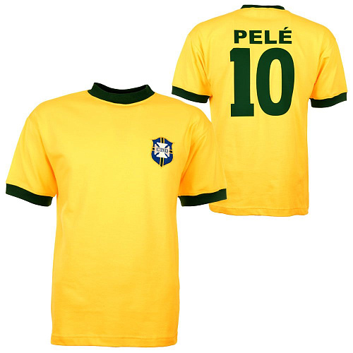 Ретро футболка Бразилия (Pele 10)