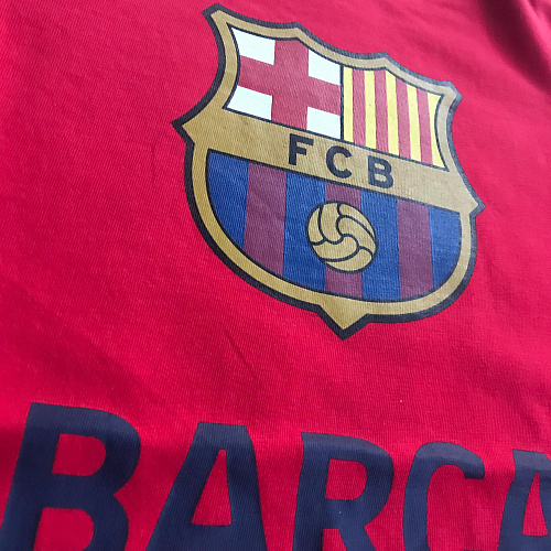 Детская футболка Барселона FCB3173 с длинным рукавом, красная