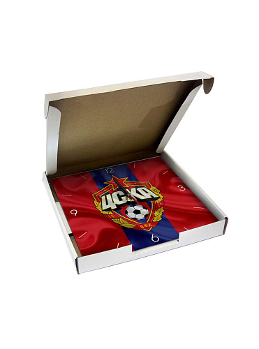 Часы настенные "Флаг ЦСКА", стекло